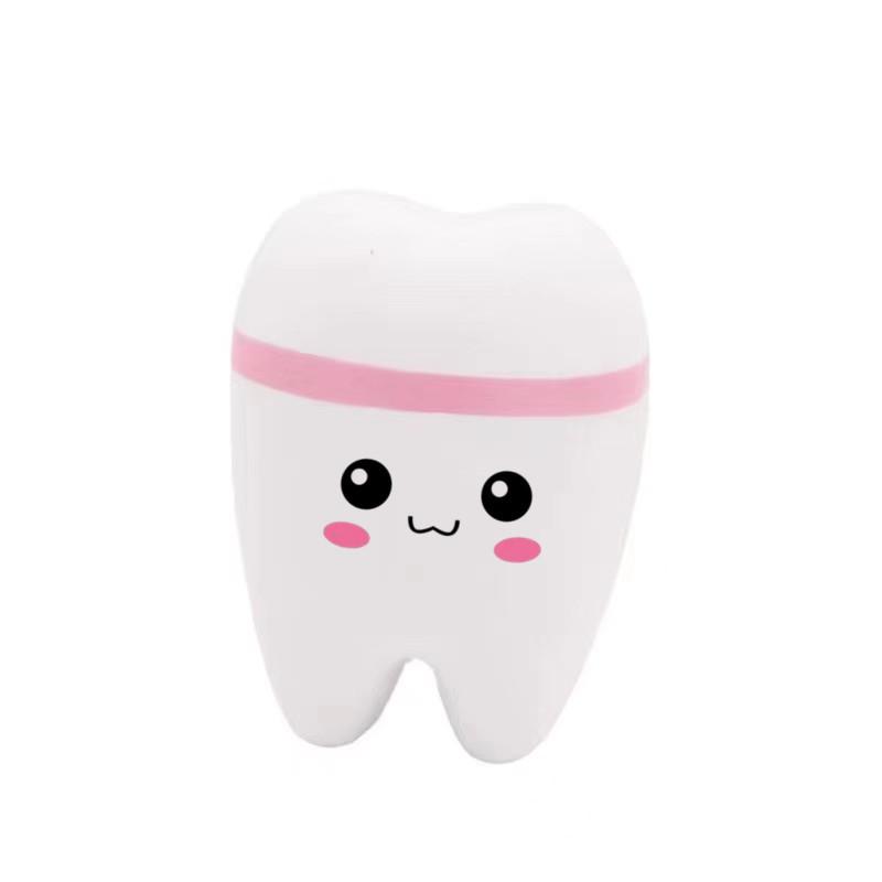 Teeth Shape Toy Slow Rising Stress Gift For Children Cute Cartoon Squishy Squish Antistress Kids Toys Dentist Gift