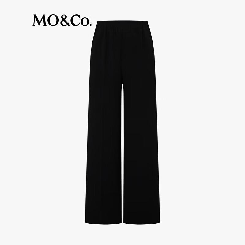 MO&Co. Women's Spring High-Waist Straight Casual Pants