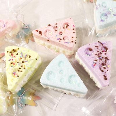 Süßes kuchenförmiges Squishy Fidget Toy Weich Langsam aufsteigend Pastell-Macaron-Farben Zur Stressbewältigung Zuhause Büro Kinder Spiel