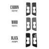 Third Row Water Cup Holder Cover For Hyundai Santa Fe MX5 2024 Carbon Fiber Wood Grain Style Car Inner LHD/RHD