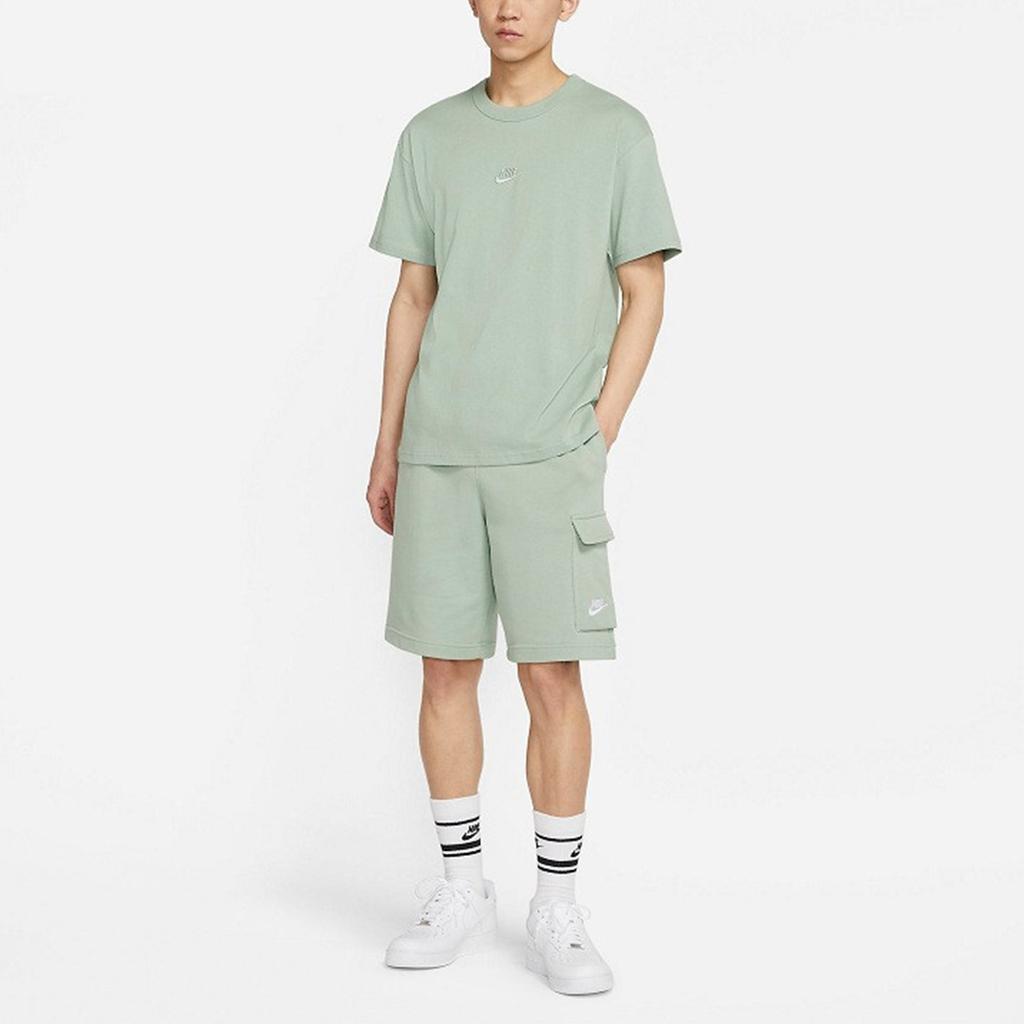 Nike Embroidered Logo Crew Neck Short Sleeve T-Shirt Men Tops Green DB3194-006