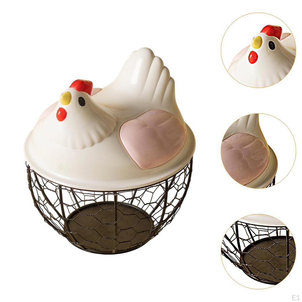 Chicken Egg Basket Countertop Collecting Holder Fresh for Kitchen