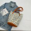 Premium Canvas Bag Women's New Large-capacity Bucket Bag Fashion Handbag Casual Versatile Shoulder Messenger Bag
