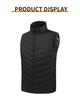 Unisex Cross-Border Heated Vest with Intelligent Temperature Control - Stand-up Collar for Winter Warmth