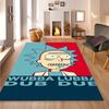 Ricky and Morty pattern rug, digitally printed non-slip decorative rug, a housewarming gift for family and friends.