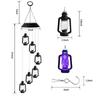 Solar Wind Chime Retro Lamp Solar Courtyard Light Home Porch Garden Durable Decor Hanging Lantern Outdoor Holiday Gift Light