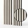 Acoustic Wall Panel Mebano PRO Cashmere on Black Felt 2x 26,5x240 cm