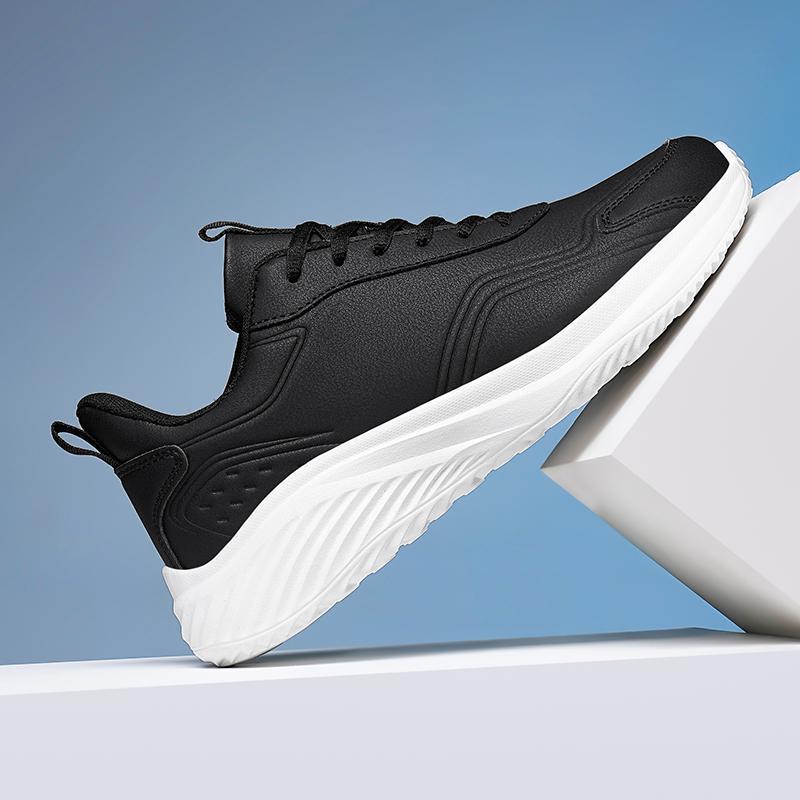 Cross-border large-size leather cushioning sports shoes men's lightweight casual running shoes autumn and winter men's shoes Jinjiang shoes