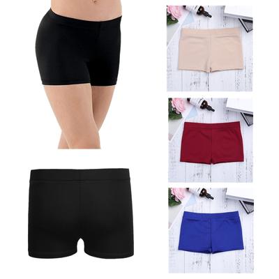 Flickor Dans Sport Yoga Shorts Cotton Boy Cut Lågväxt balett Gymnastik Shorts Träning Boyshorts Activewear