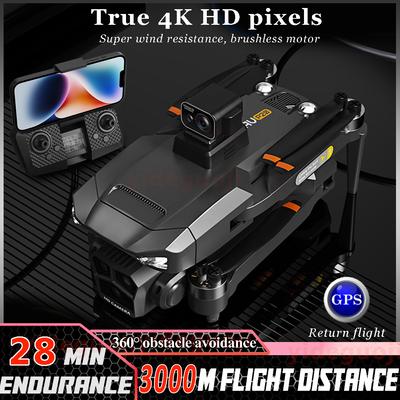 Új P20 Drone 4K Professzionális légi fényképezés ESC HD 3 kamerák Kefe nélküli GPS helymeghatározó lézeres akadályelkerülő RC Quadcopter 4KM játék ajándék