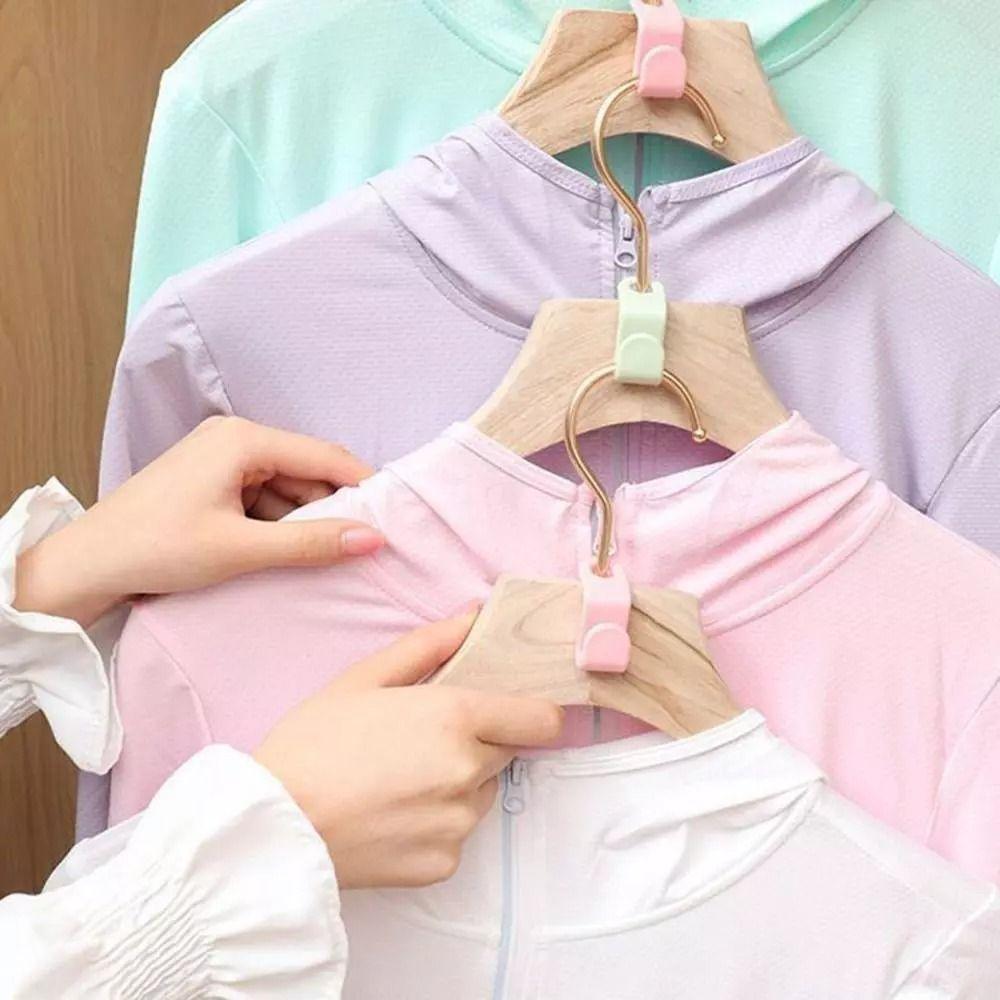 10/30/60Pcs Multi-function Connector Cascading Hook Saving-Space Wardrobe Organizing Hooks