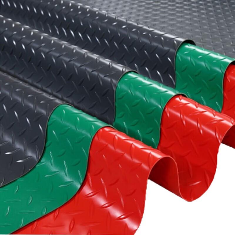 PVC Waterproof Non-Slip Commercial Floor & Stair Mat, Oxford Style
