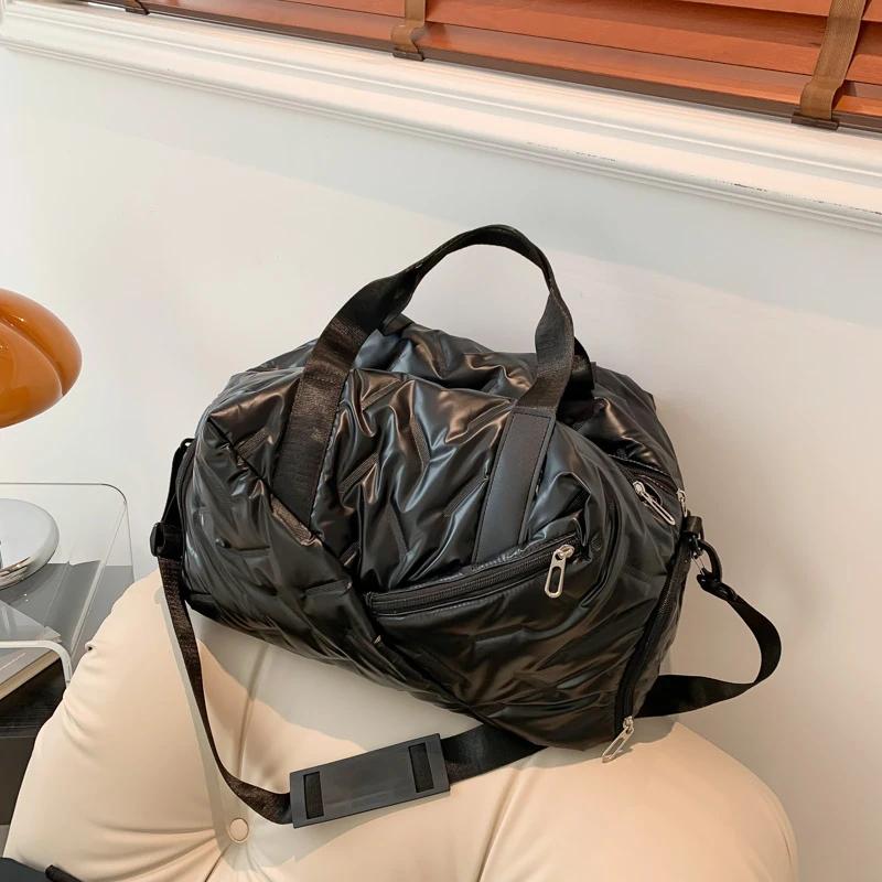 Geantă de călătorie cu fermoar de mare capacitate din plutoniu