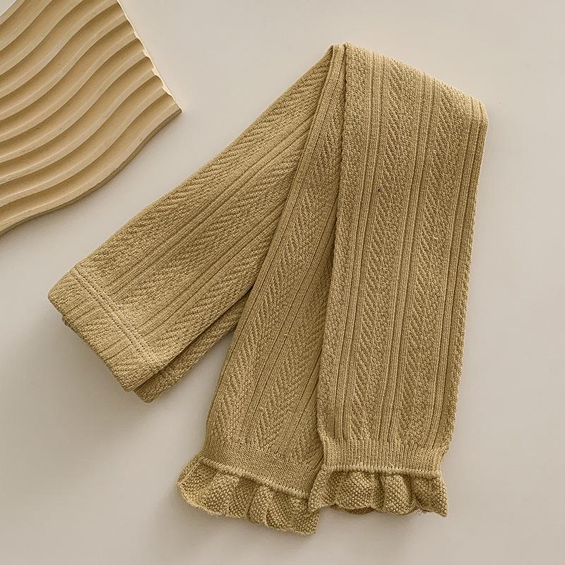 Mädchen Leggings mit Spitze in Uni - Frühling/Herbst Dünner Stil