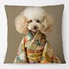 European Poodle Dachshund Chiwawa Dog Animals Portrait Painting Cushion Cover Royal Pet Historical Portrait Pillowcase