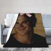 Damon Salvatore The Vampire Diaries Blanket Fleece Autumn/Winter Ian Somerhalder Ultra-Soft Throw Blanket for Home Rug Piece