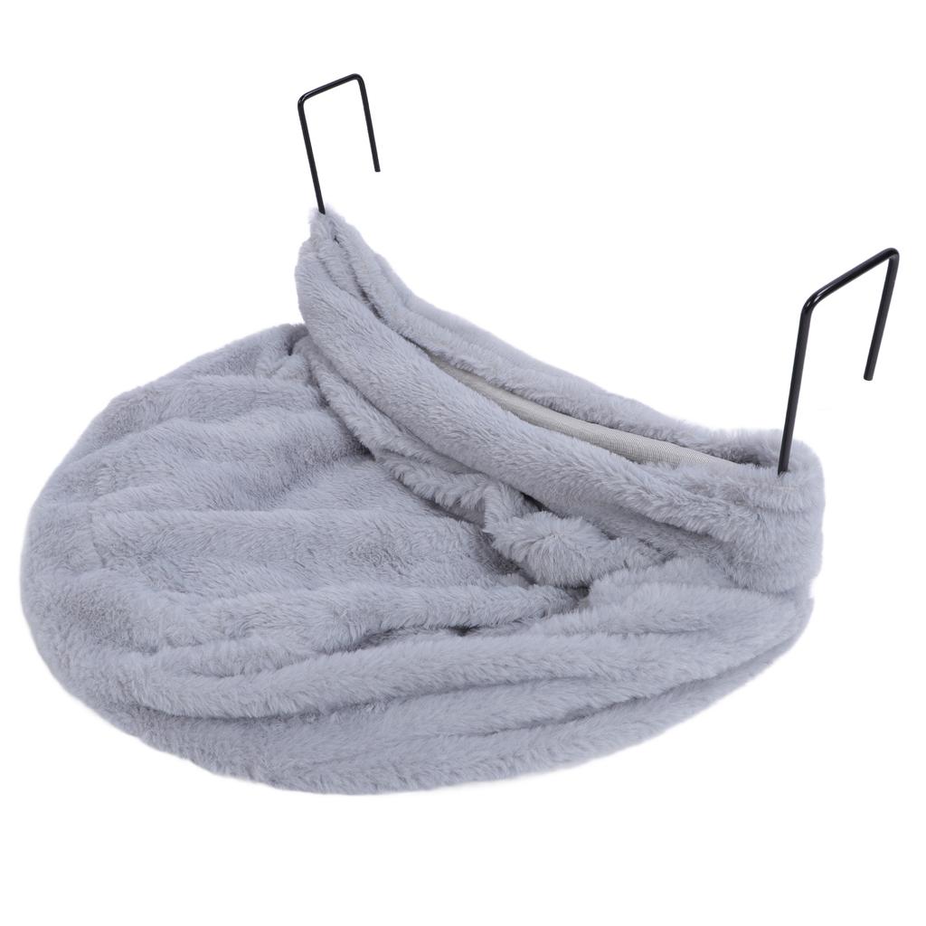 Cat Hammock S Style Plush Space Saving Soft Warm Enhanced Comfort Cat Hammock Bed for Home Indoor