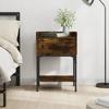VidaXL Bedside Table Smoked Oak 40.5x31x60 Cm Engineered Wood 825897