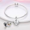 Original Charms Copper Chocolate Heart-Shaped Box Pendants Fit Charms Plata Bracelets For Women Women Jewelry Making Diy