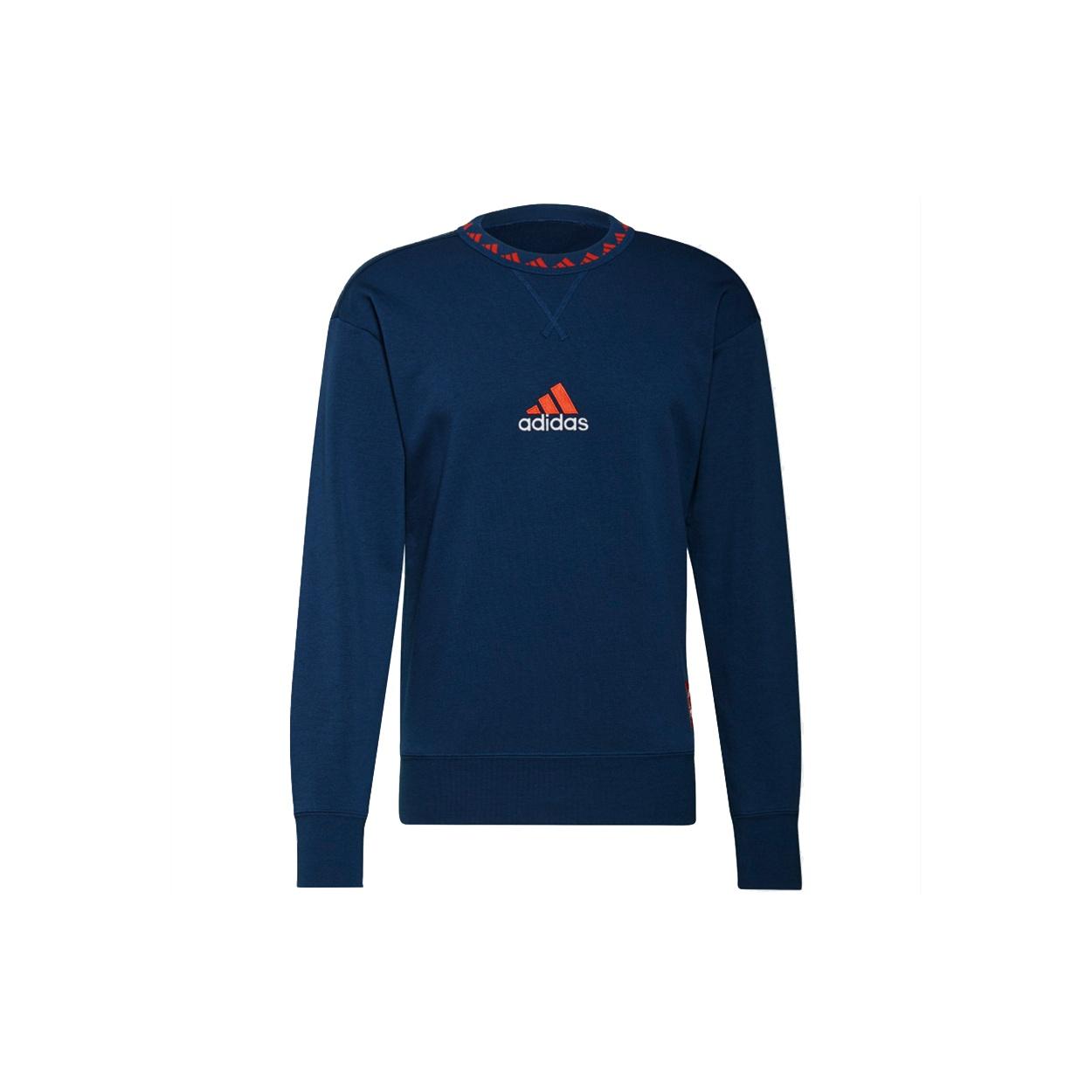 adidas Casual Breathable Soccer/Football Sports Round Neck Navy Blue Men s GR4195 XXL