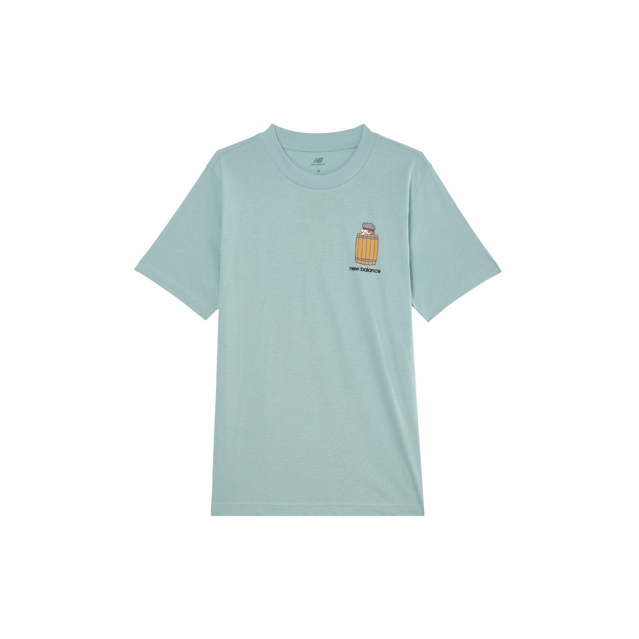 New Balance Sport Essentials Barrel Runner T-Shirt Asia Sizing  Blue  Men s MT41596SAM L