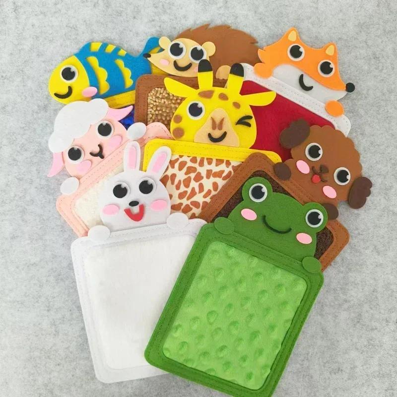Garden Supplies My Felt Sensory Mats For Autistic Children Cartoon Animal Cognition Tiles Textured Pads Developmental Preschool Education Toys