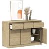 VidaXL Buffet, Cabinet with Doors, Storage Furniture, Living Room Organizer, Modern, Oak Wood 377601