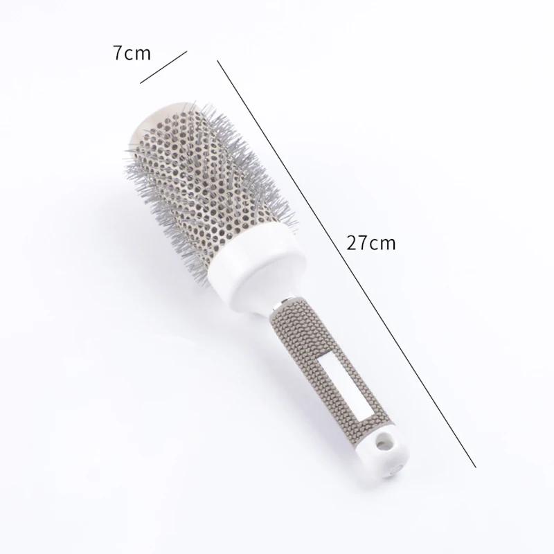 5 Size Ceramic Ion Hair Brush Nano Hairbrush Thermal Ceramic Ion Round Comb Hairdressing Hair Salon Styling Drying Curling