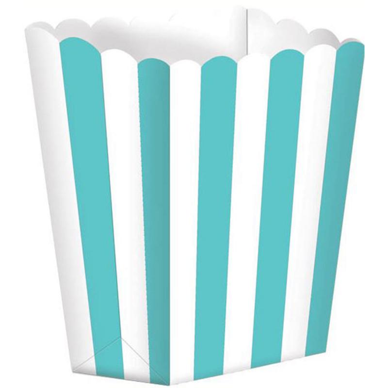 Amscan Scalloped Striped Popcorn Holder (Pack of 5)