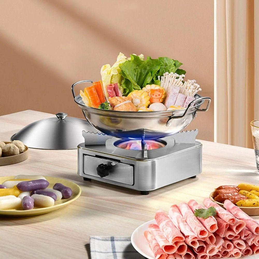 Drawer Style Stainless Steel Alcohol Stove Ultralight Camping Furnace Burner Stove  Trip