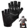 Half Pinger Bicycle Gloves, Padded Motorcycle Gloves Welding Resistant Semi Finger Gloves, Welding Resistant