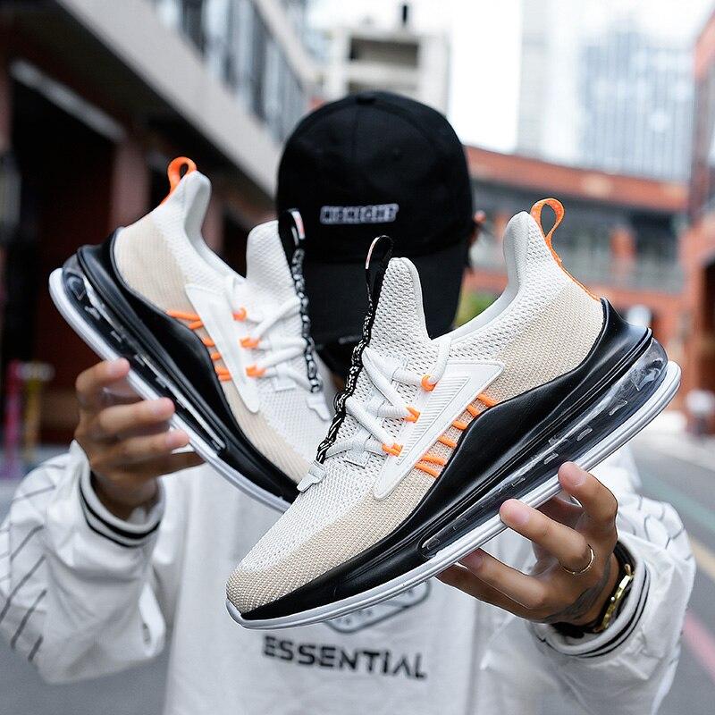 Chaussures de basket-ball à coussin d'air pour hommes, baskets montantes respirantes pour hommes, chaussures de sport professionnelles de haute qualité