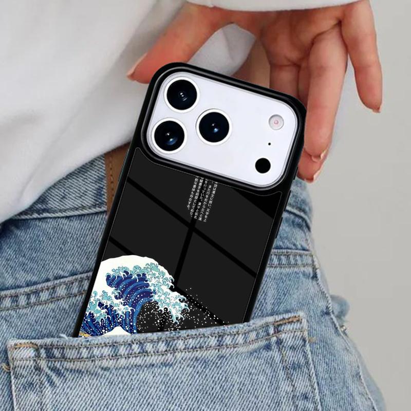 Blue Wave Japan Sea Surf Phone Case for iPhone 16e 15 14 13 12 17 Pro Max Plus Air 17pro Cover Coque