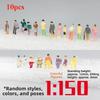 10/50pcs 1:25/1:30/1:300 Scale Model Building People Mixed Color Assorted Poses Train Scenery Passengers Multistyles
