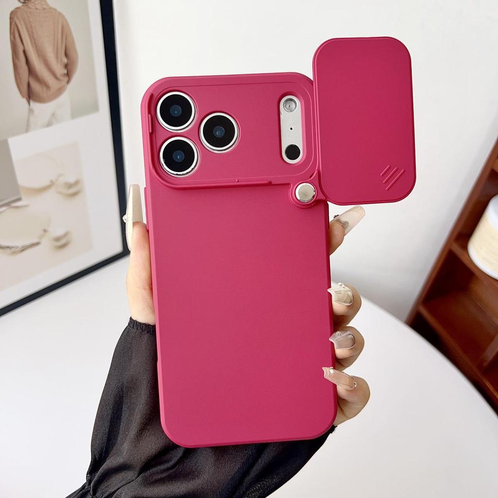 Kompatibel mit iPhone 17 Pro Max: Drehbare Schutzhülle mit Schiebefenster, Weiches Vollschutzdesign.