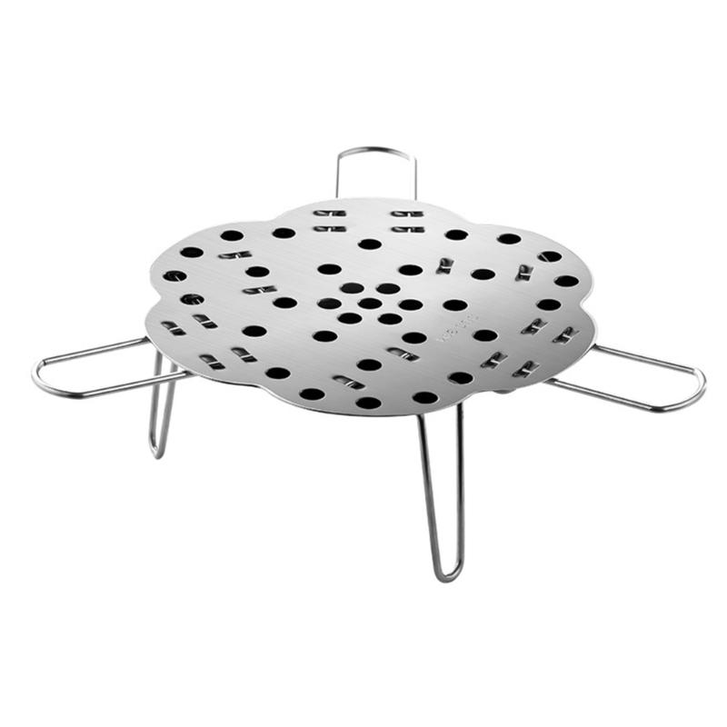 Multifunctional Steamers Cooking Rack Durable 304 Stainless Steel Food Steamers Insert Cookwares for Eggs and Puddings 1