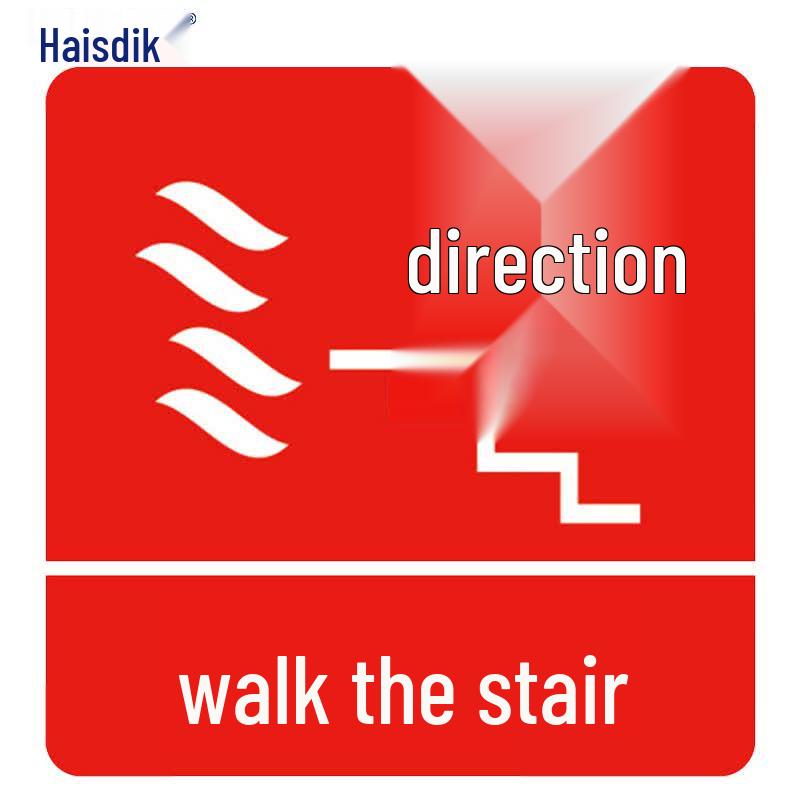HAISTICK HK-50 Use Stairs Fire Exit Safety Label, 10x10cm 10x10 cm