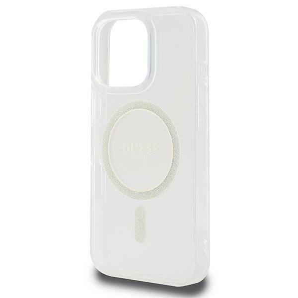 Etui do iPhone 16 Pro Max Guess Glitter Circle MagSafe