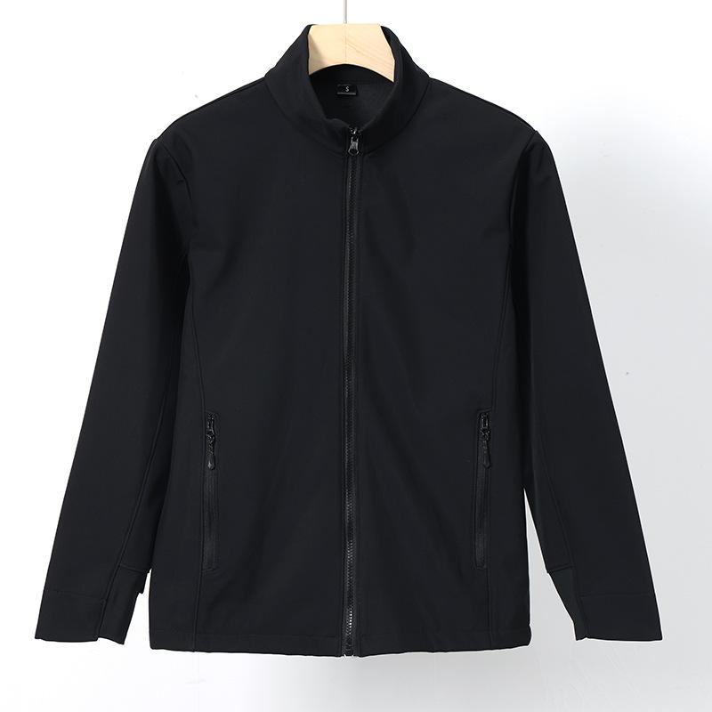 

Men s composite polar fleece jacket liner outdoor early spring couple sports stand-up collar solid color versatile jacket jacket M