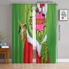 Cortinas con Estampado de Papá Noel, Cortinas de Bolsillo para Barra, Decoraciones de Navidad, Decoraciones para el Hogar, Decoraciones para Habitaciones