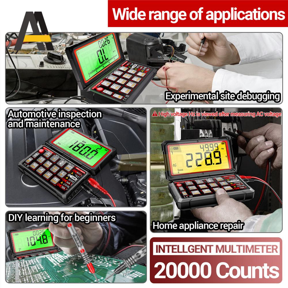 ANENG Car Digital Multimeter 20000 Counts Auto AC/DC Voltage Tester Capacitance Repair NCV Induction Pulse Width Test Tools