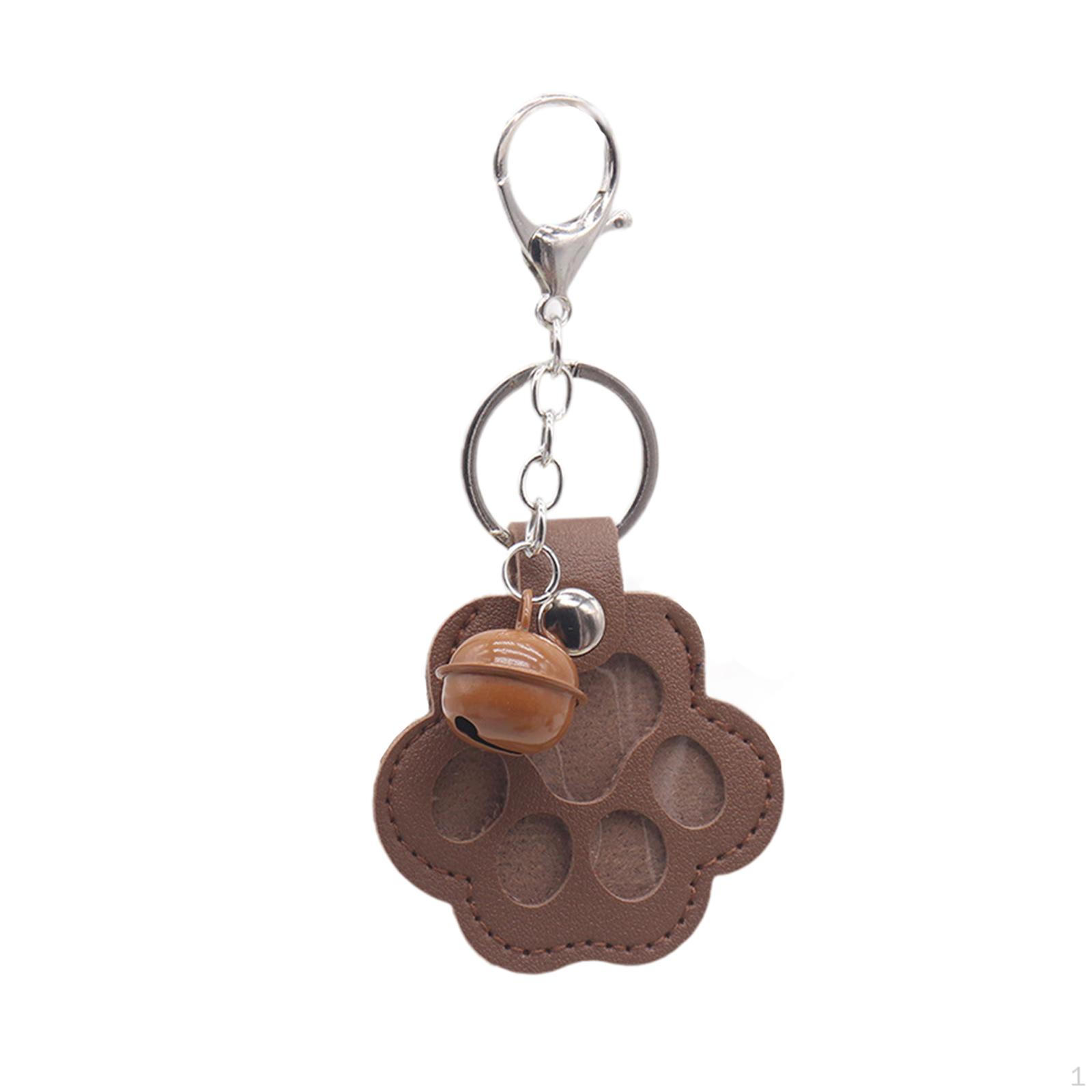 

Брелок-мемориал для собаки для подарков сочувствия, мультяшный контейнер для хранения шерсти питомца коричневый