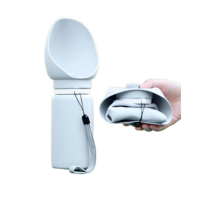 Reise-Wasserflasche für Haustiere mit lebensmittelechtem Silikon, faltbares Design für Hunde