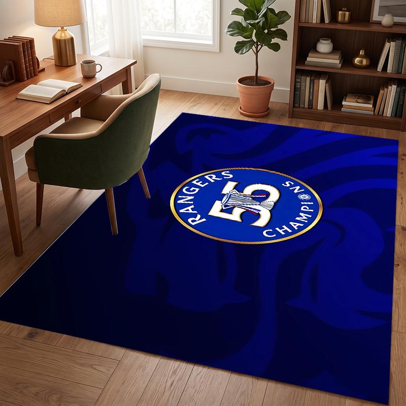 Rangers Fc (28) Office Rug Elegant Floor Rug for Office Living Room Bedroom and Indoor Home Spaces