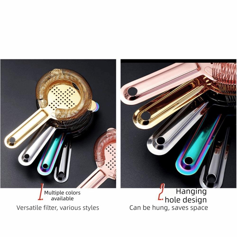 Removable Spring Cocktail Strainer 304 Stainless Steel Drink Strainer Bar Tool  Mixologists