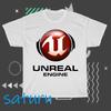 Unisex Shirt Cotton Oversize Large Size New Unreal Engine Gradient Logo T-Shirt