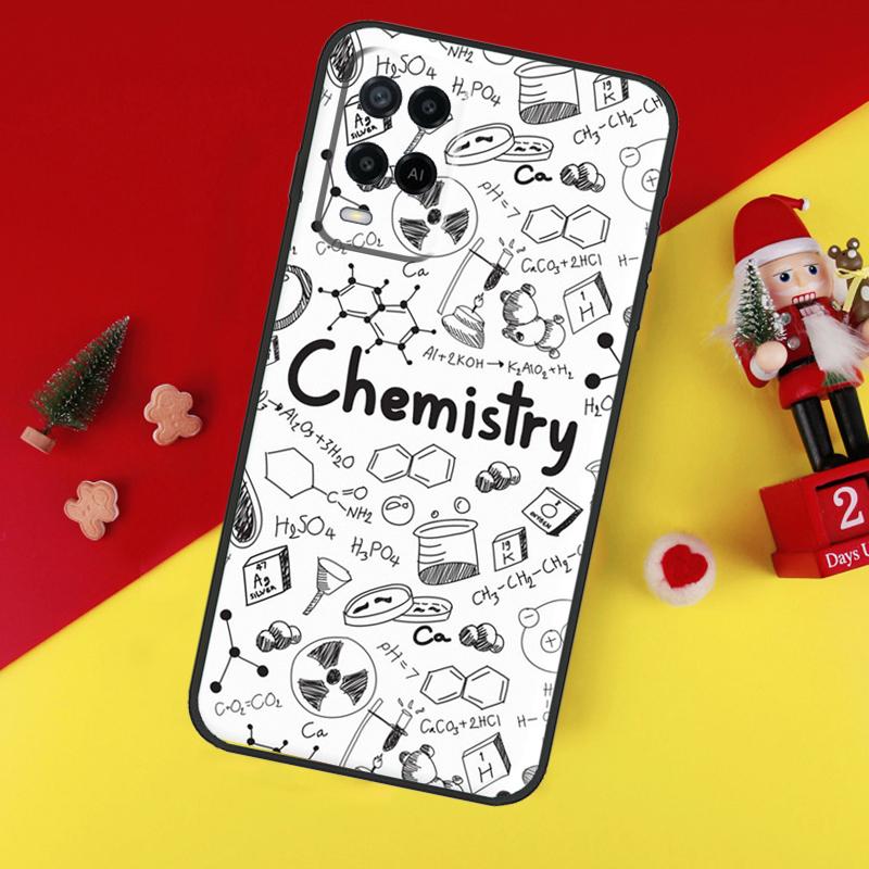 Vintage Chemie-Labor-Etui Für Oppo A78 A98 A18 A38 A58 A5 A6 Pro A54 A74 A94 A17 A57 A80 A60 A40 A96 A76 A16 A15