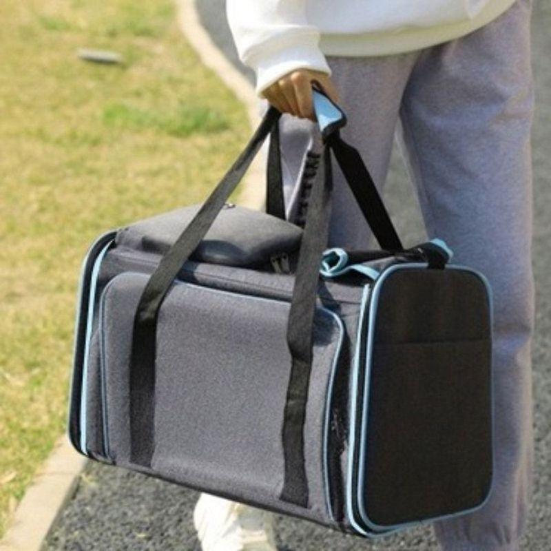 Multifunctional Expandable Cat Carrier Bag Breathable Foldable Pet Travel Carrier Reversible Pet Backpack for Cat Dogs