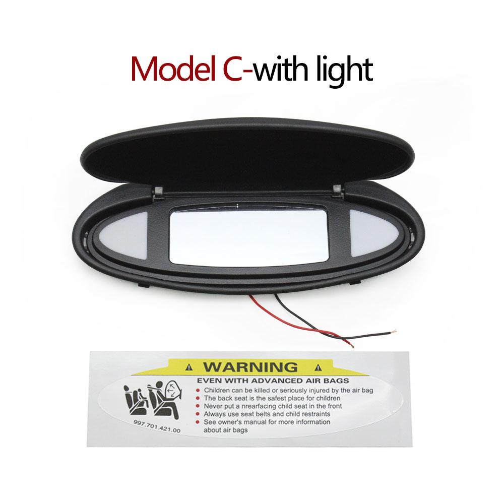 Car Interior Makeup Sun Visor Vanity Mirror Cover or Assembly For Porsche Boxster Cayman 986 987 CARRELA TARGA GT2 GT3 996 997
