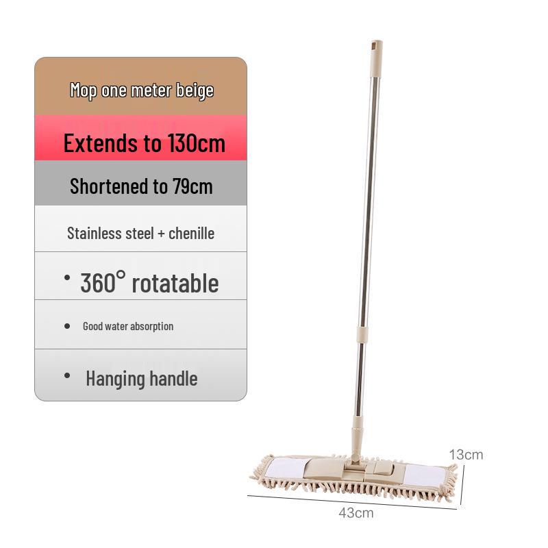 360° Rotating Flat Mop - Effortless Cleaning for Wood & Tile Floors